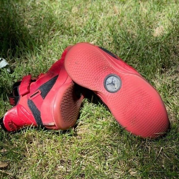 Nike Air‎ Jordan XXXiii Kids Breathable Mesh Rubber Sneakers Red Shoes Size 6.5Y - Picture 8 of 11